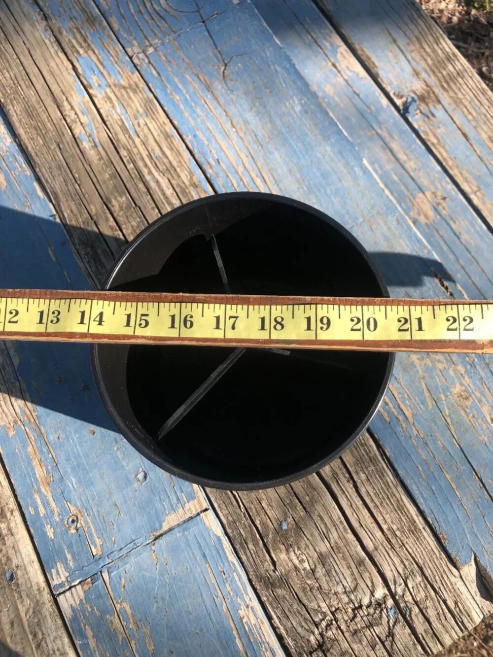 Cooler Kitchen Plastic Rotating Utensil Holder Crock, Large, Black